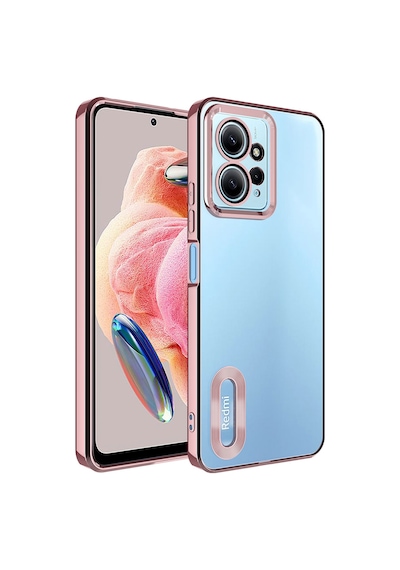 Xiaomi Redmi Note 12 4g Kılıf Kamera Lens Korumalı Logo Gösteren İnce Hafif Pazarplus Gümüş