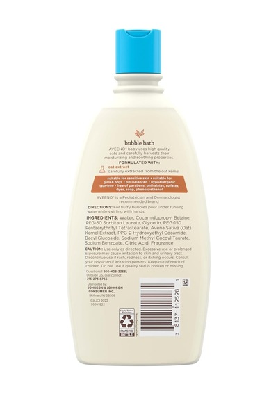 Aveeno Baby Sensitive Skin Banyo Köpüğü 568ml 285 ML