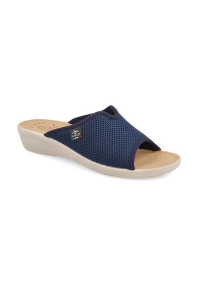 Terlik Kadın T4 429 Fe Fly Flot Cloth Woman Slıpper Blue Null Mavi