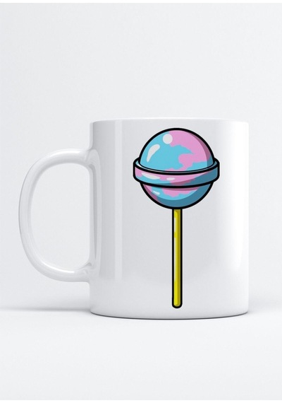 Lolipop Kupa Bardak Beyaz