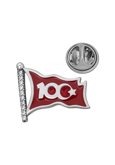 Gümüş Ay Yıldız 100.yıl Rozet Gümüş