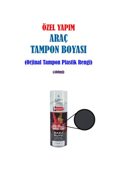 Özel Yapım Araç Tampon Boyası - Plastik Rengi