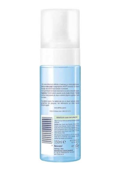 Nıvea Canlandırıcı Yüz Temizleme Köpüğü 150ml, Derinlemesine Temizleme,karma Normal Cilt, Aloe Vera, Hyaluronik Asit, Ferahlatıcı