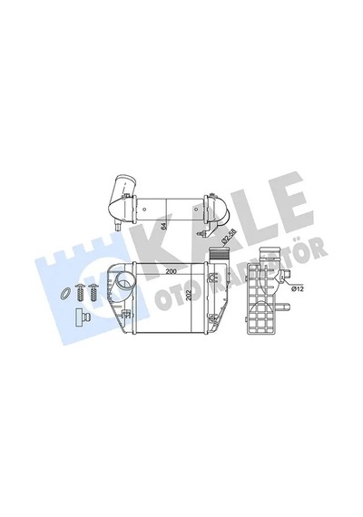Audi A6 C6 Turbo Radyatoru 2.0 Tfsi 2007-2011 Bpj Kale 342200