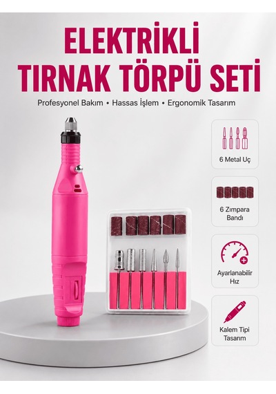 Lexroo Ayarlanabilir Hızlı Tırnak Bakım Makinesi Yeni Nesil