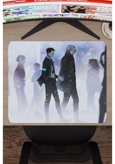 Detroit Become Human Dikişli Kauçuk Oyuncu Mousepad V2 - 48x40 Xl Gaming Mouse Pad