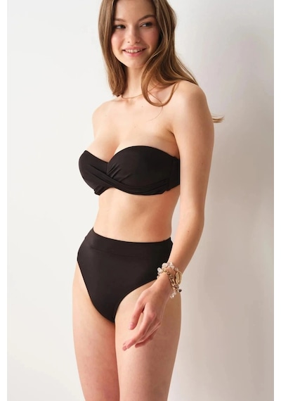 Pierre Cardin Tek Parça Alt -yüksek Bel Bikini Altı Toparlayıcı, Iz Bırakmaz Konfor Yns202525 Siyah
