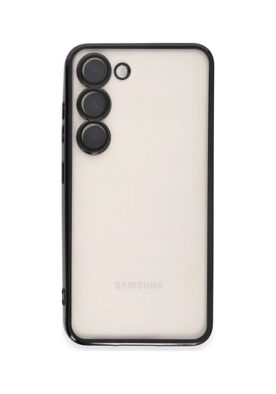 Galaxy S23 Kılıf Razer Lensli Silikon - Siyah