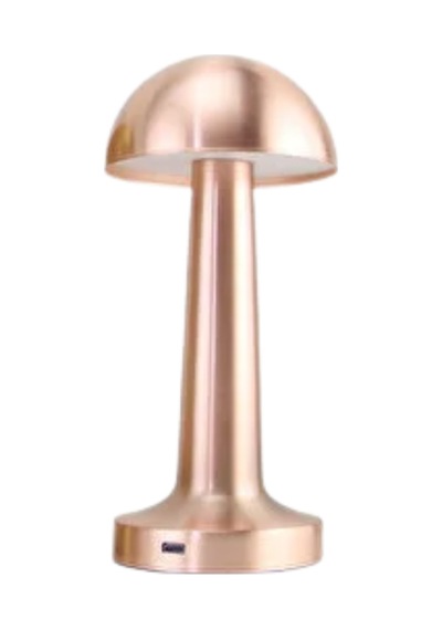 Modern Bronz Masa Lambası 3 Renk Led Dokunmatik Şarjlı Model