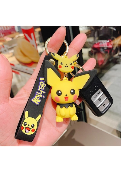 Piraye Gift Pokemon Pikachu Anahtarlık ve Çanta Aksesuarı