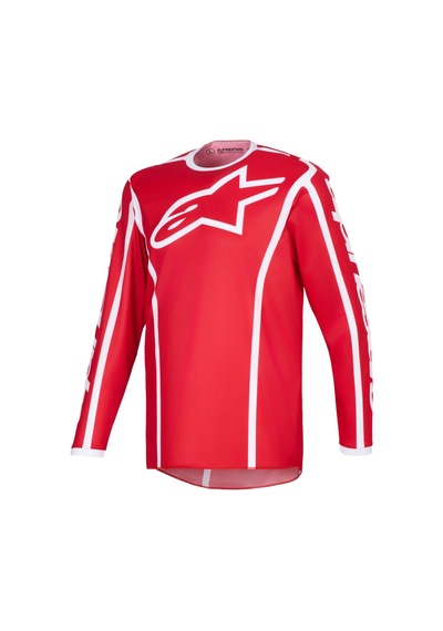 Alpinestars Fluid Apex Off-road Motosiklet Jerseyi Kırmızı Beyaz