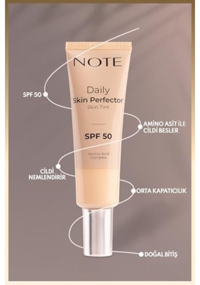Daily Skin Perfector Skin Tint 120 Spf 50 Ton Eşitleyici Doğal Bitişli Renkli Nemlendirici