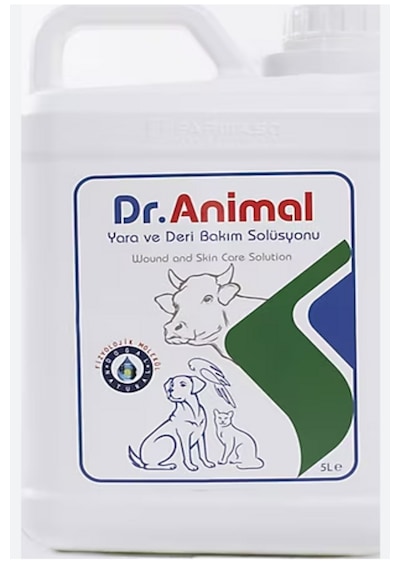 Dr. Animal 5 Lt Kedi Köpek Antiseptik Yara Ve Deri Bakım Solüsyonu Ekonomik Klinik Boyu