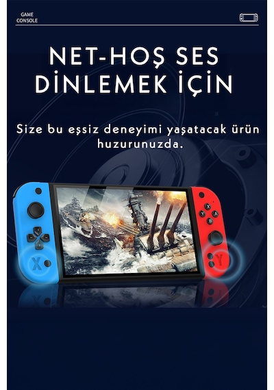 G90 Oyun Konsolu Yeni Nesil El Atarisi 2000 Mah Batarya 10.000+ Oyun 7inç Hd Ekran