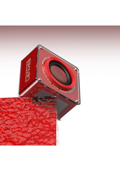 Lenyes S222 Mini Tws Kablosuz Bluetooth Hoparlör V5.3 5w Kırmızı
