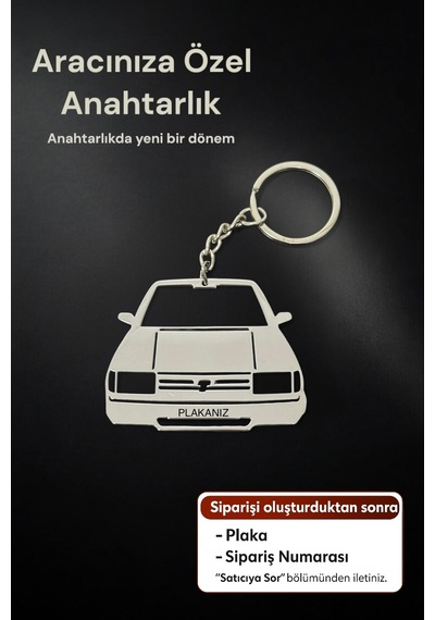 Kişiye Özel Tofaş Paslanmaz Çelik Anahtarlık