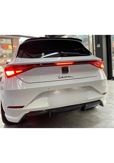 Seat Leon Mk4 Arka Ek Plastik Siyah Difüzör 2020 Ve Üzeri Arka-bodykit-ek-karlık