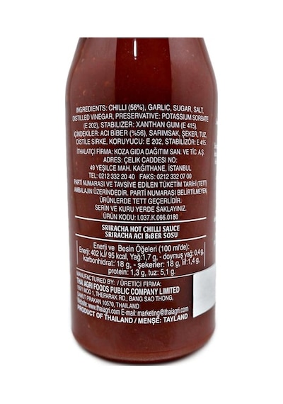 Uni-Eagle Sriracha Acı Biber Sosu 475 G