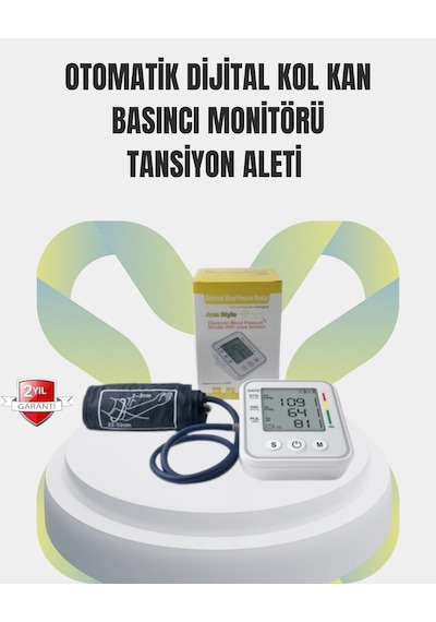 2 Kullanıcı Hafızalı Usb Uyumlu Tansiyon Ölçer