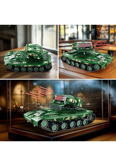 55027 Füze Tank Kumandalı&motorlu Yaratıcı Yapı Blok Seti Building Blocks Missile Tanks - 1449 Parça