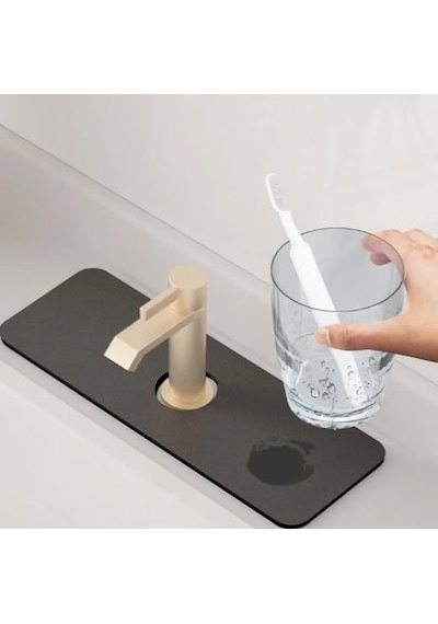 Su Emici Sihirli Lavabo Kenar Matı 38x13cm Çok Renkli