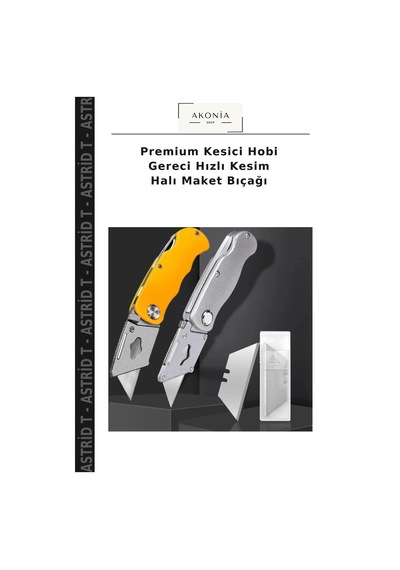 Premium Kesici Hobi Gereci Hızlı Kesim Halı Maket Bıçağı