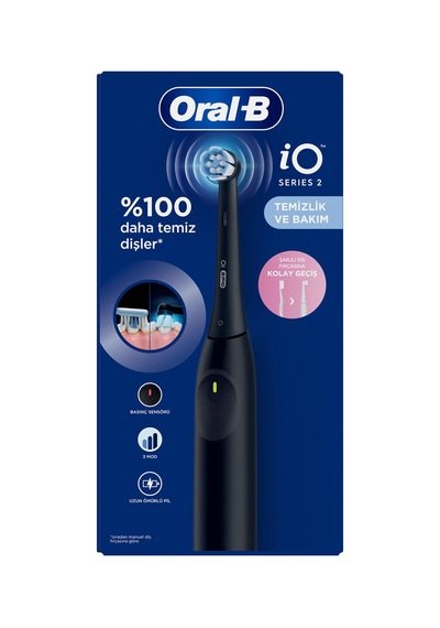 Oral-b Io 2 Şarjlı Diş Fırçası - Siyah 2'li Avantaj Paketi Mıchu