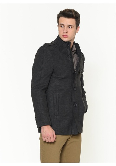 Plt8378 Dewberry Erkek Palto-antrasit Antrasit