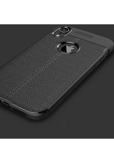 Apple Uyumlu iPhone XR 6.1 Kılıf Deri Tarzı Niss Silikon Case