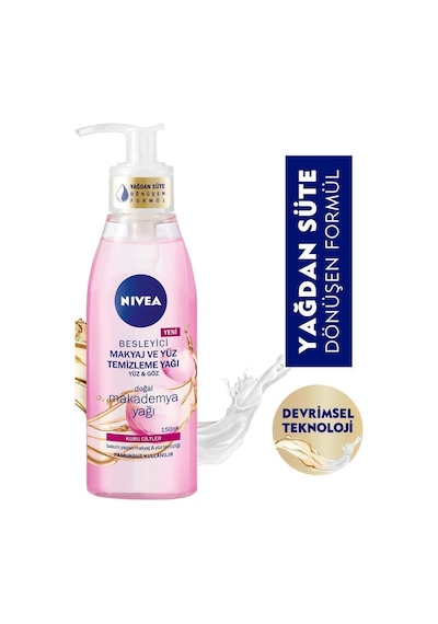 Nivea Doğal Makademya Yağı Besleyici Makyaj ve Yüz Temizleme Yağı 150 ML