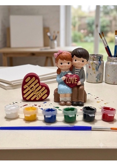Sevgili Taş Boyama Seti Love Kız Boyama Seti