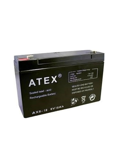 Bay İnce Akü 6v 12ah Amper Bx40 Najmaddin