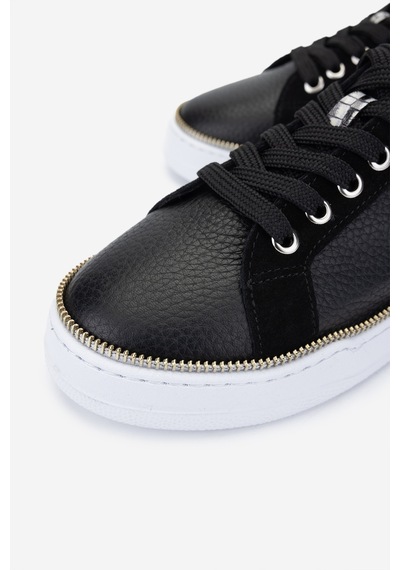 Valmenti Kadın Hakiki Deri Siyah Floter Sneakers & Spor Ayakkabı 1115 1950 Bn Ayk Y25 Sıyah Fltr Siyah