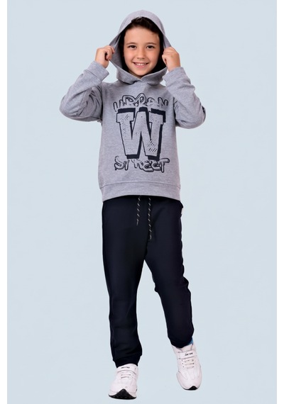 Mnk Baby & Kids Urban W Street Çocuk Eşofman Mnk0617 Açık Gri