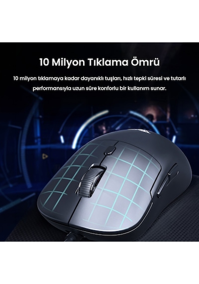 Aula S35 7200 Dpı Rgb Efektli Makrolu Usb Kablolu Gaming Oyuncu Mouse Beyaz
