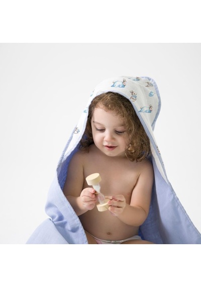 % 100 Pamuk Müslin Kurulanma Örtüsü - Bebe Lapin Towel818