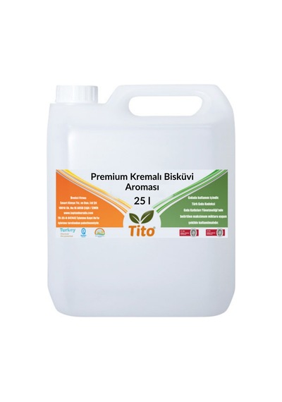 Premium Kremalı Bisküvi Aroması 25 Litre