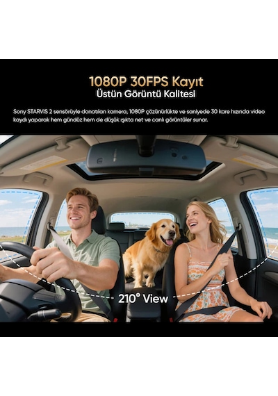 Viofo Rnf210 A229 Pro / Plus / Ultra Uyumlu 1080p Kızılötesi Balıkgözü İç Kamera
