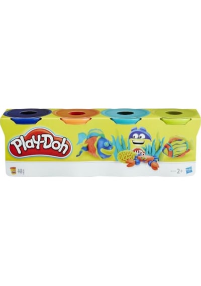 4'lü Oyun Hamuru 448gr Parlak Renkler Nocolor