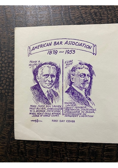 Amerıcan Bar Assocıatıon First Day Cover August 1953 Stamps Block Of 4 3c /amerikan Barolar Birliği Seri No'lu İlk Gün Zarfı Özel Pullu Limited