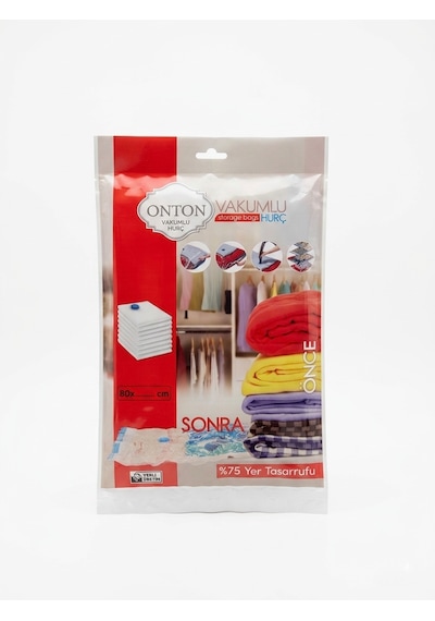 Onton Vakumlu Hurç 80x100 Cm Büyük Boy - %75 Yer Tasarrufu Sağlayan Vakumlu Poşet