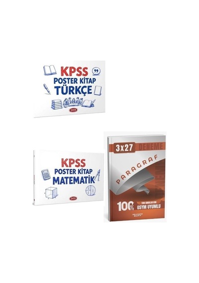 Data 2027 Kpss Türkçe + Matematik Poster Kitap + Anla Kazan Paragraf