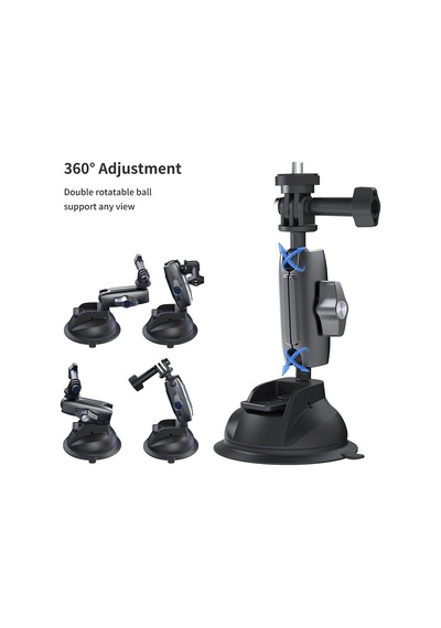 Telesın Alüminyum Alaşımlı Araç Vantuz Montajı, Hero 13 12 11 10 9 8 Djı Osmo Action 5 Pro 4 3