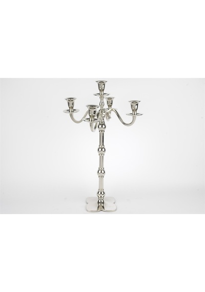 Mikasa Moor Silver 5 Kollu Şamdan 26x51 Cm Gümüş