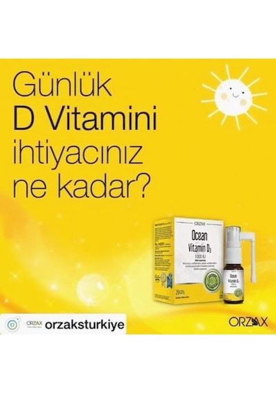 Ocean D3K2 Damla 20 Ml 3 Adet