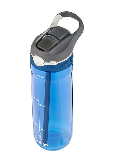 Contigo Ashland Tren Tek El Bas İç Kapaklı Su Matarası 720ml 2191379 - Mavi