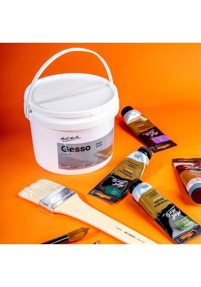Premium Gesso Evrensel Astar 1,89 Ml 1,89 L , Akrilik Boya, Yağlı Boya, Renkli Kalemler, Pasteller, Grafit Ve Kömür İçin Uygun