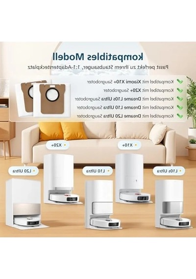 10 Adet Toz Torbası Seti, Elektrikli Süpürge Aksesuarı, Uyumlu