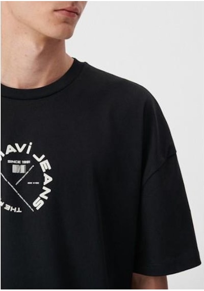 Mavi Jeans Baskılı Tişört Siyah