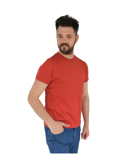 Erkek Sıfır Yaka Tişört Penye Bgl-st02799 001